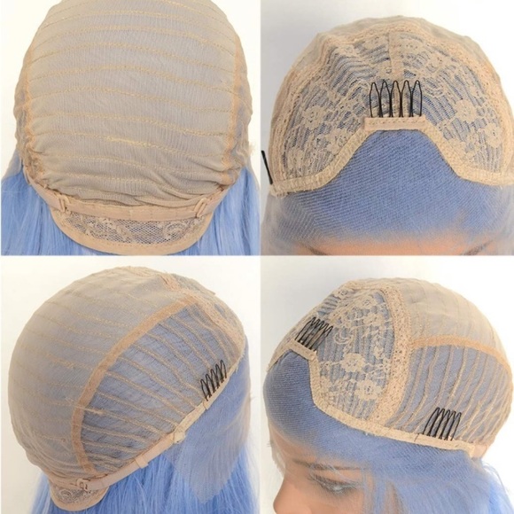 💫  GRINA K. 24” BABY BLUE STRAIGHT LACE FRONT WIG